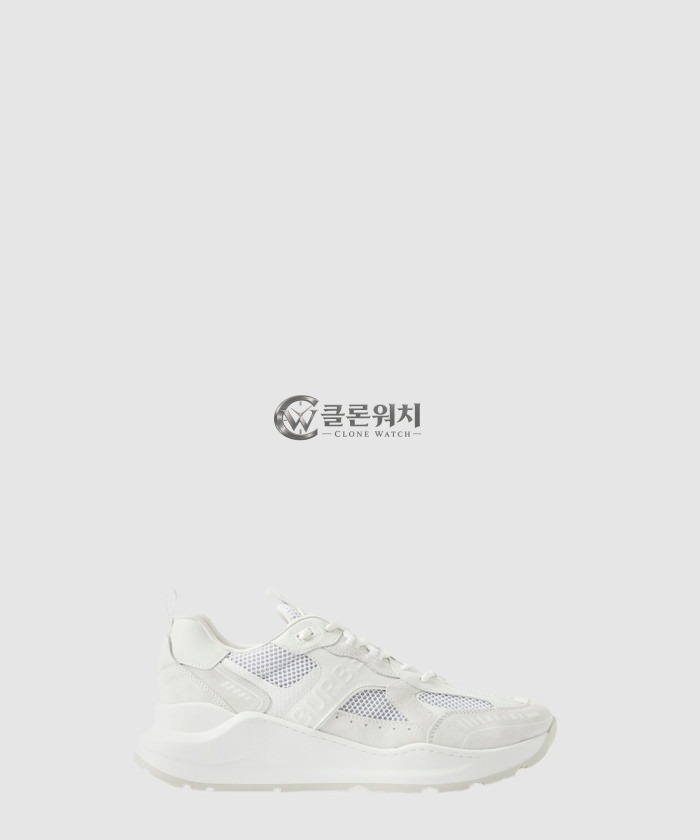 버버리 레더 스웨이드 메시 스니커즈 80623611