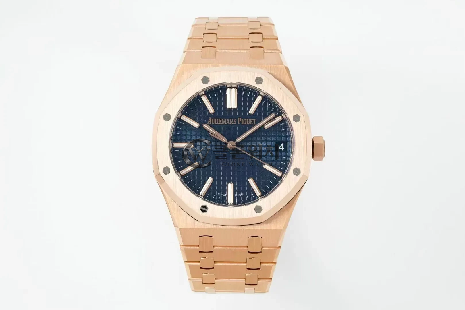 AP 로열 오크 41mm 15510OR RG DDF 공장 1:1 베스트 에디션 블루 다이얼 SA4302 슈퍼클론 (텅스텐 헤비 버시오)