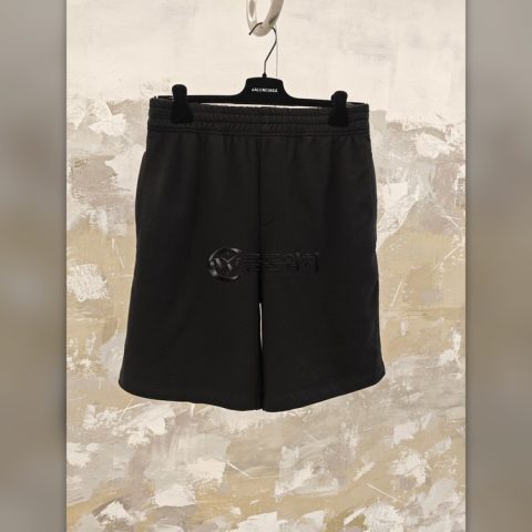버버리 체크 트림 쇼츠 블랙