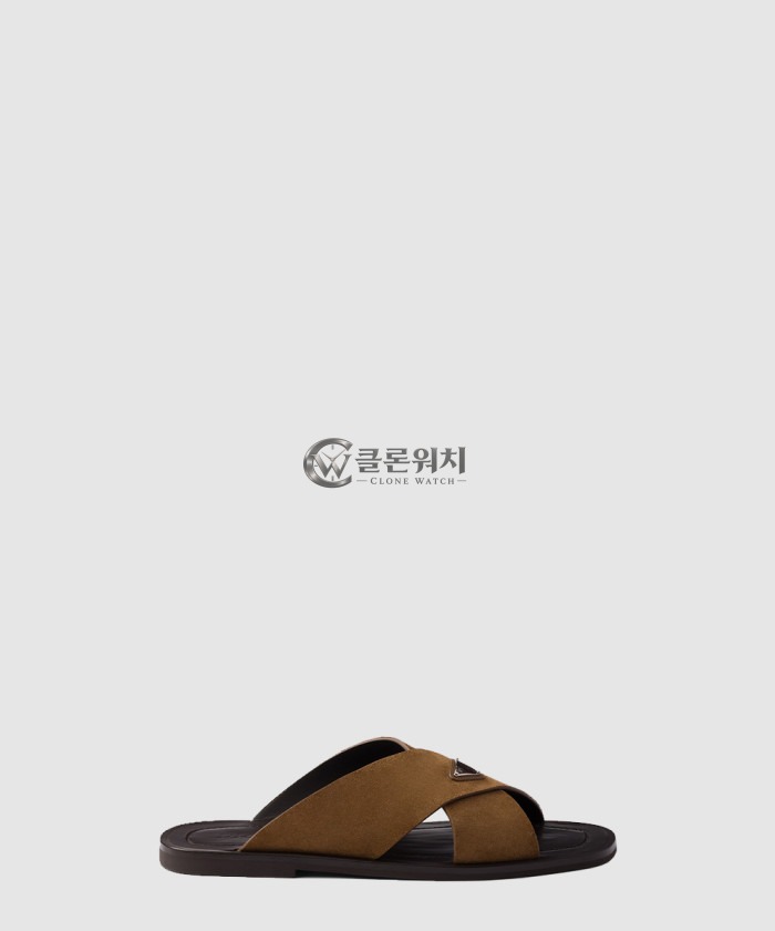 프라다 스웨이드 크로스 슬라이드 2X3146