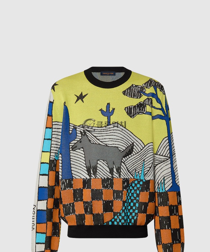 Louis Vuitton Cotton Jacquard Crewneck 1ABJ87