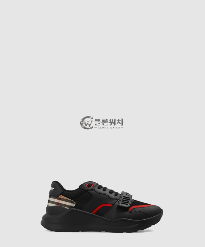 버버리 빈티지 체크 패턴 로우탑 스니커즈 8056920