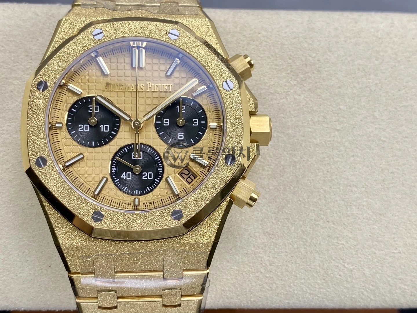 Royal Oak Chrono 26240 Frosted YG DDF 1:1 Best Edition YG Dial on YG Bracelet DD4401 Super Clone