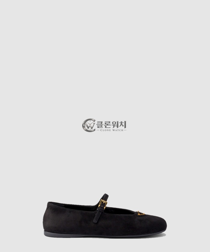프라다 스웨이드 발레리나 1F793N