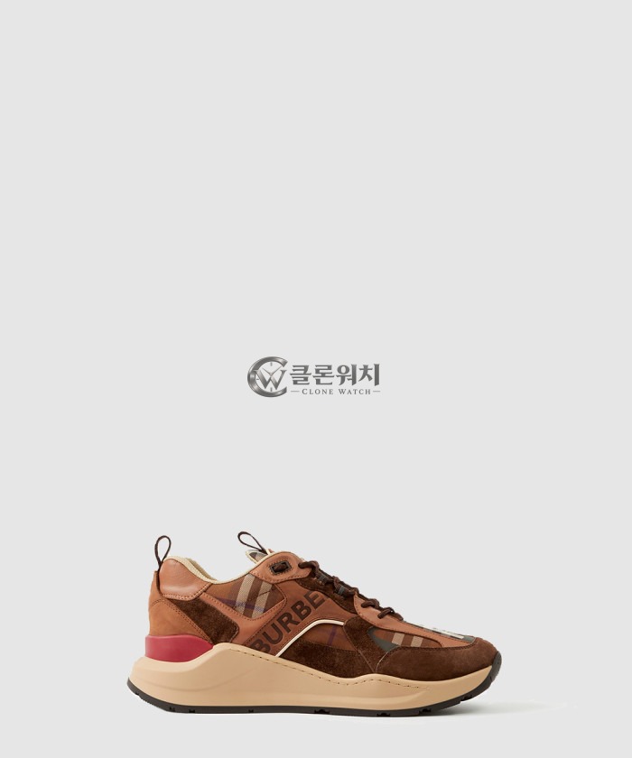 Burberry Check Suede Sneakers 80592561