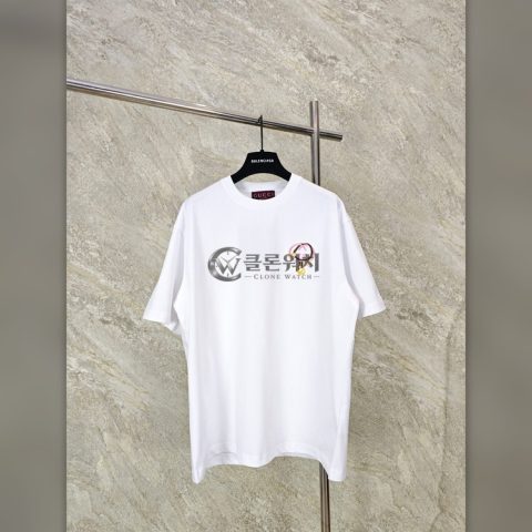 구찌 홀스빗 자수 라운드넥 반팔 티셔츠