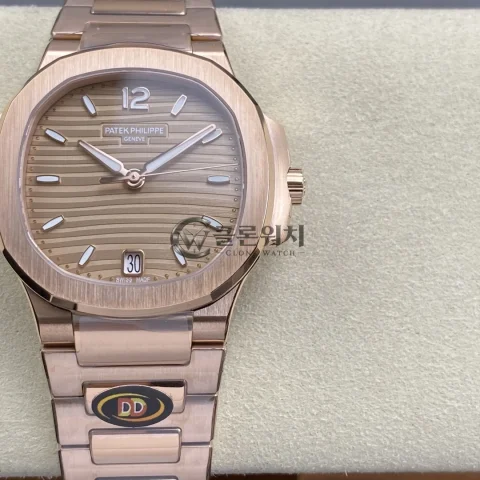 PP Nautilus 7118 RG Ladies DDF 1:1 Best Edition RG Dial on RG Bracelet DD324 Super Clone