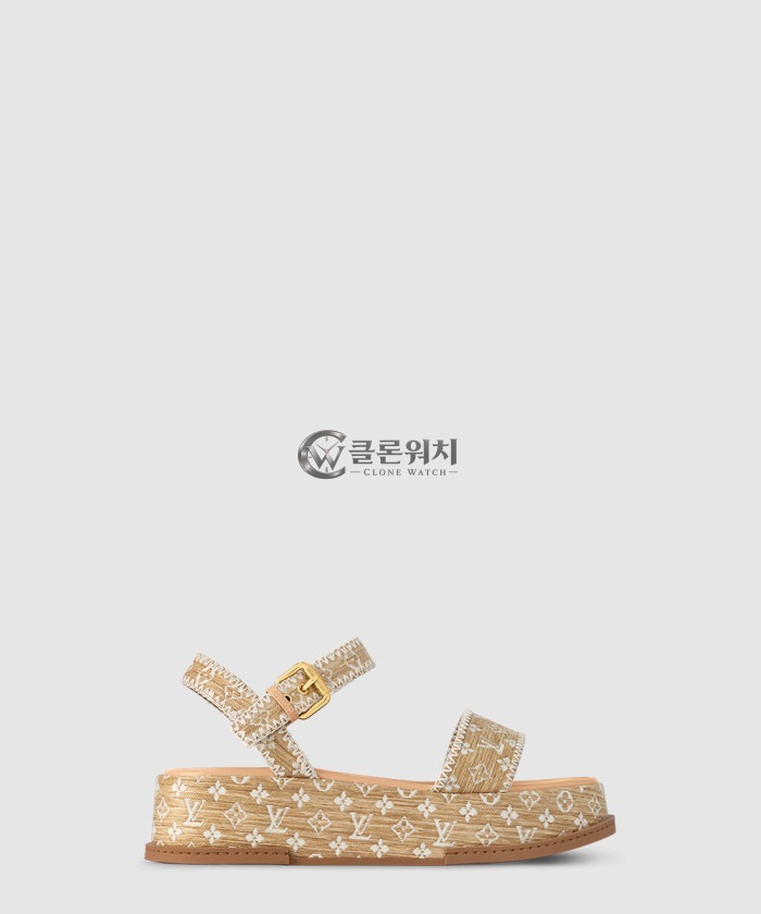 루이비통 마야 플랫폼 샌들 1AHNOK