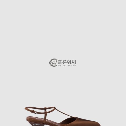 프라다 새틴 슬링백 펌프스 1I535N