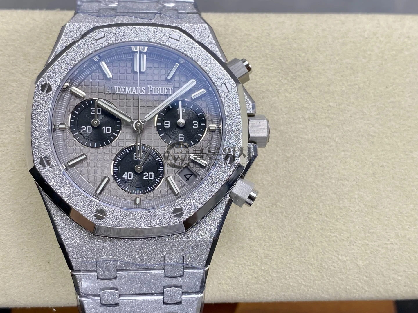 Royal Oak Chrono 26240 Frosted SS DDF 1:1 Best Edition Gray/Black Dial on SS Bracelet DD4401 Super Clone