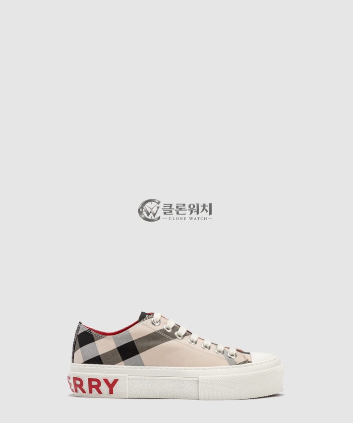 버버리 체크 코튼 스니커즈 80525651