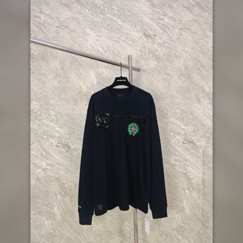 크롬하츠 STAFF 한정 긴팔 티셔츠 그린 로고