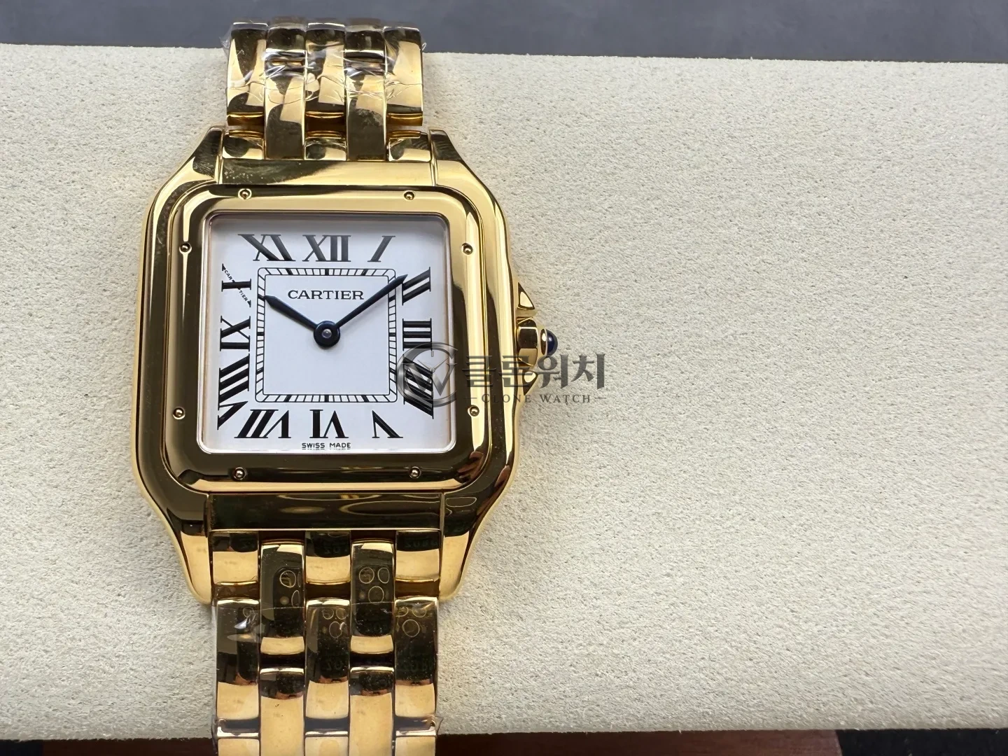 까르띠에 팬더 31mm WGPN0051 BVF 1:1 베스트 에디션 YG 화이트 다이얼 YG 브레이슬릿 론다 쿼츠