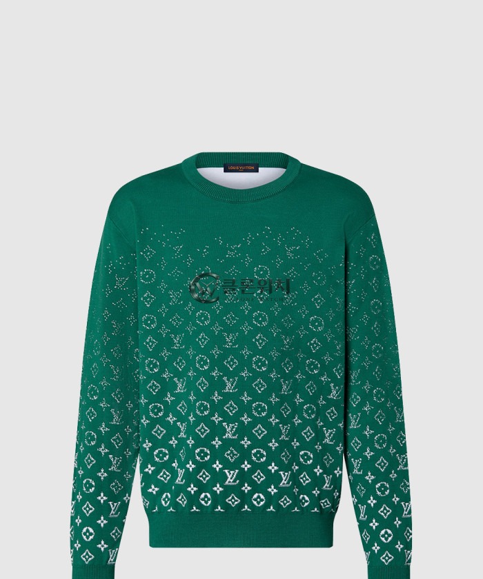 Louis Vuitton Monogram Gradient Cotton Crewneck 1ABIYO