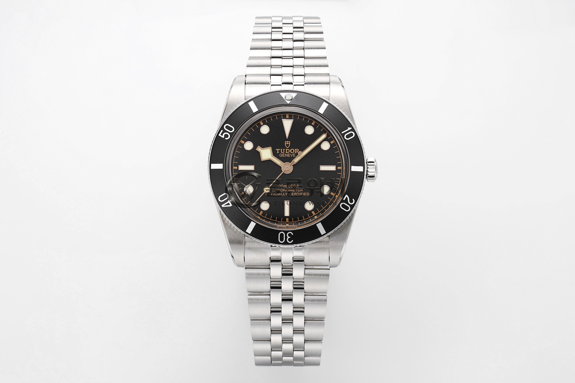 헤리티지 블랙 베이 37mm 스테인리스 스틸 ZF 공장 1:1 베스트 에디션 블랙 다이얼 스테인리스 스틸 브레이슬릿 A2824