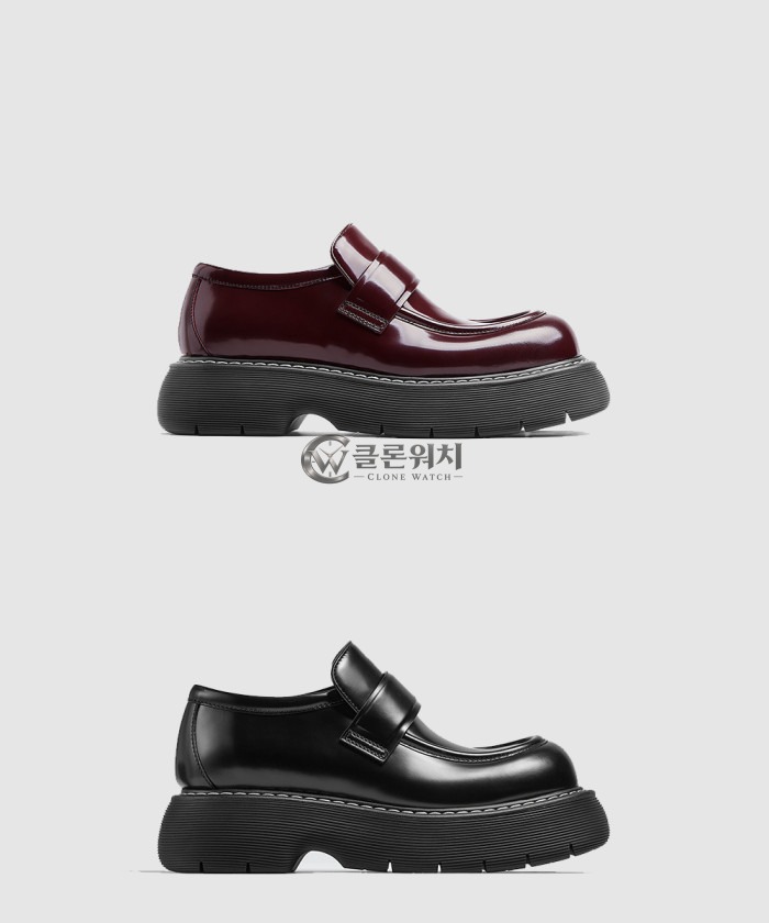 보테가베네타 청키솔 레더 로퍼 702497