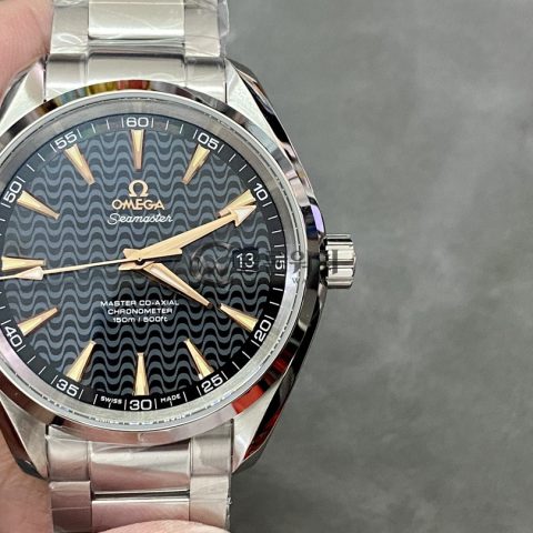 VS 공장 오메가 씨마스터 아쿠아 테라 150M 41.5mm 블랙 웨이브 다이얼 18K 로즈 골드 핸즈 스테인리스 스틸 브레이슬릿 (231.10.42.21.01.006) – 1:1 슈퍼클론 단동 DD8500 무브먼트