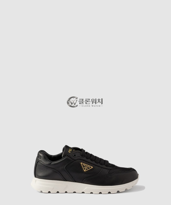 프라다 프랙스 2.0 리나일론 및 스웨이드 스니커즈 1E921N