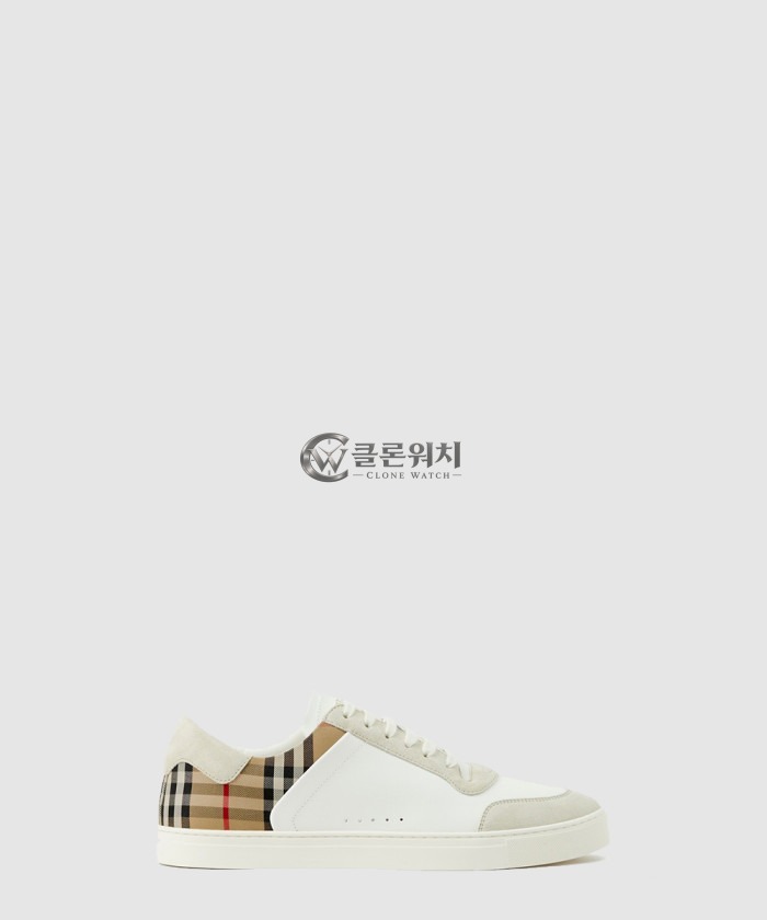 Burberry Leather Suede Check Sneakers 80690891