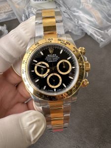 VS Factory Rolex Cosmograph Daytona 40mm 126503 Two-Tone Yellow Gold Black Dial – 1:1 Super Clone with DD4131 Movement
