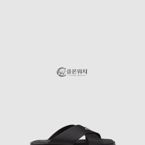 프라다 사피아노 가죽 크로스 슬라이드 2X3081
