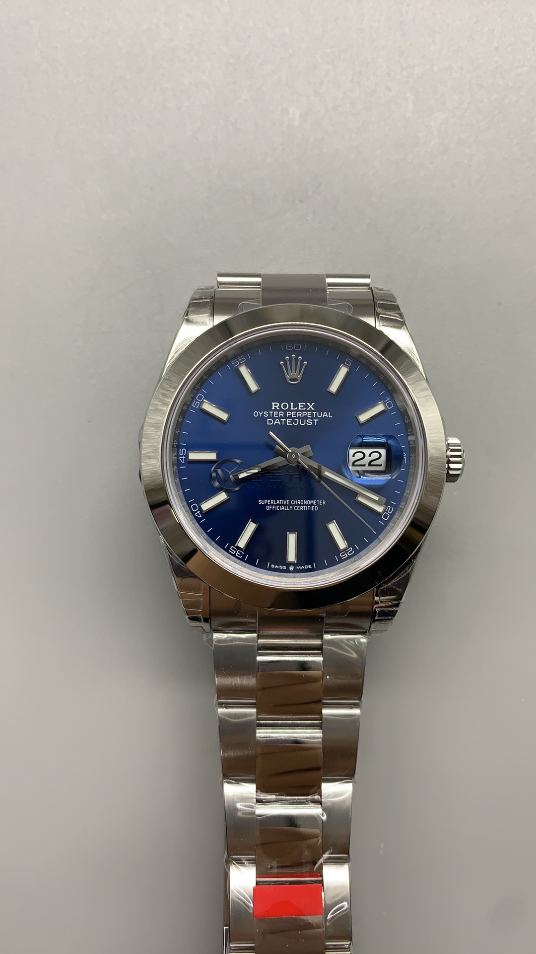 VS 공장 롤렉스 데이트저스트 41mm 126300 블루 선버스트 다이얼 스무스 베젤 오이스터 브레이슬릿 – 1:1 슈퍼클론 DD3235 무브먼트
