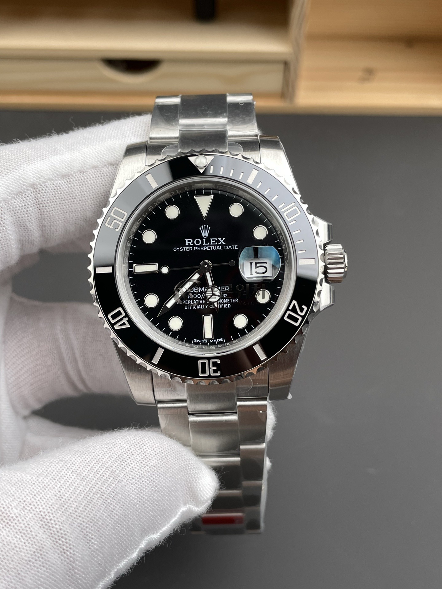 VS 공장 롤렉스 서브마리너 데이트 116610LN “블랙 서브마리너” 40mm – VS 공장 1:1 슈퍼클론 DD3135 무브먼트