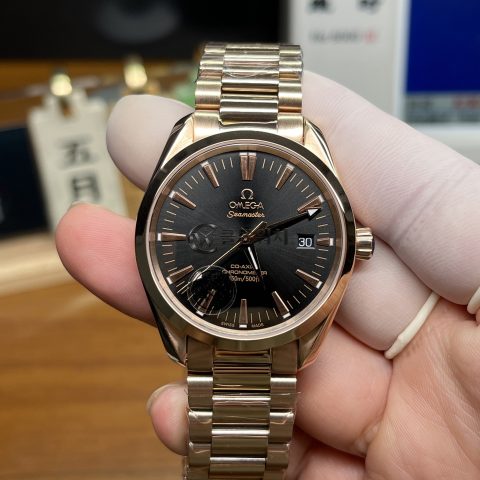 VS 공장 오메가 씨마스터 아쿠아 테라 150M 41.5mm 풀 레드 골드 그레이 다이얼 (231.50.42.21.06.002) – 1:1 슈퍼클론 단동 DD8500 무브먼트