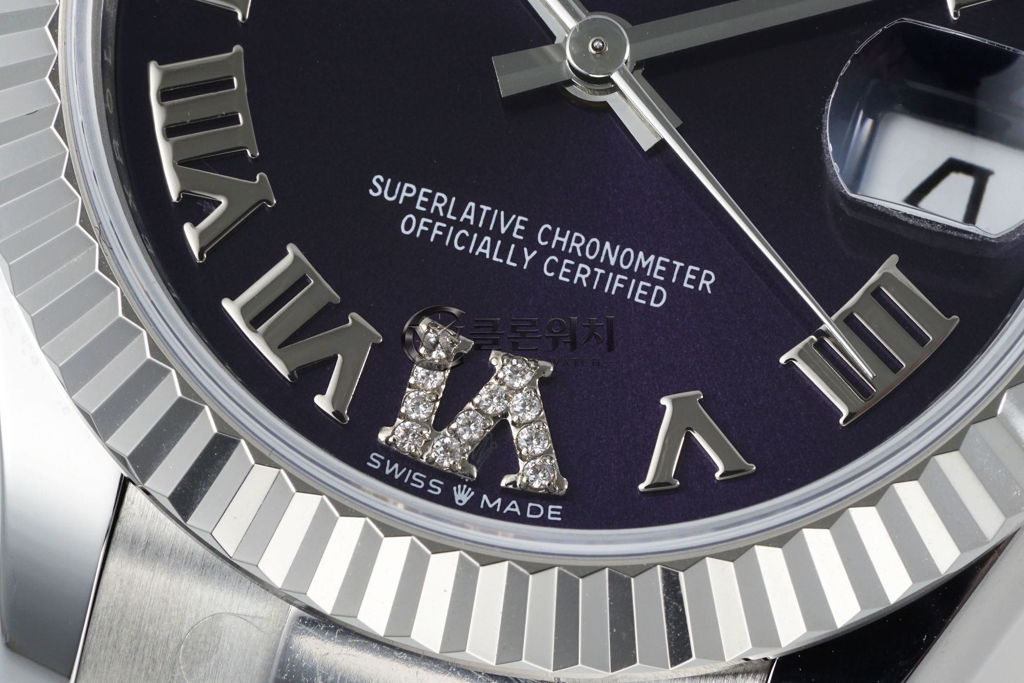 ARF 공장 최고퀄 롤렉스 데이저스트 31mm Purple Roman 다이얼 Fluted Bezel 904L Steel Oyster/Jubilee Bracelet ETA 2688 무브먼트 31mm - 이미지 5