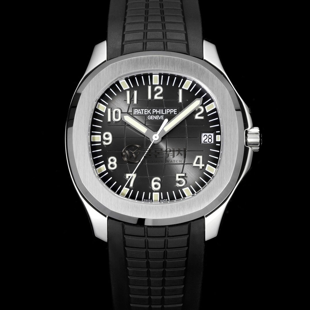 PPF 공장 파텍필립 아쿠아넛 5167A 블랙 다이얼 Stainless Steel Case Black 러버밴드 324SC 무브먼트 42.2mm