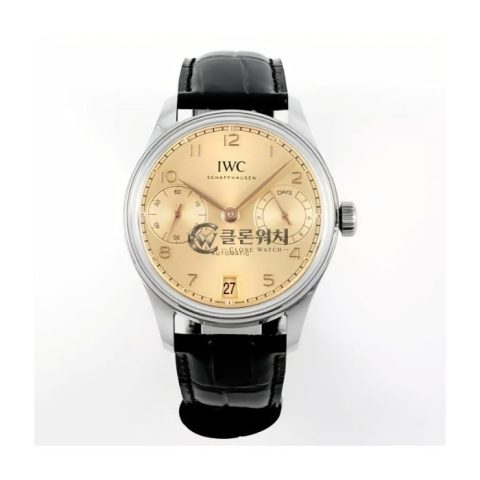 최고퀄 레플리카 IWC 포르투기저 오토매틱 42 샴폐인 다이얼 IW501705