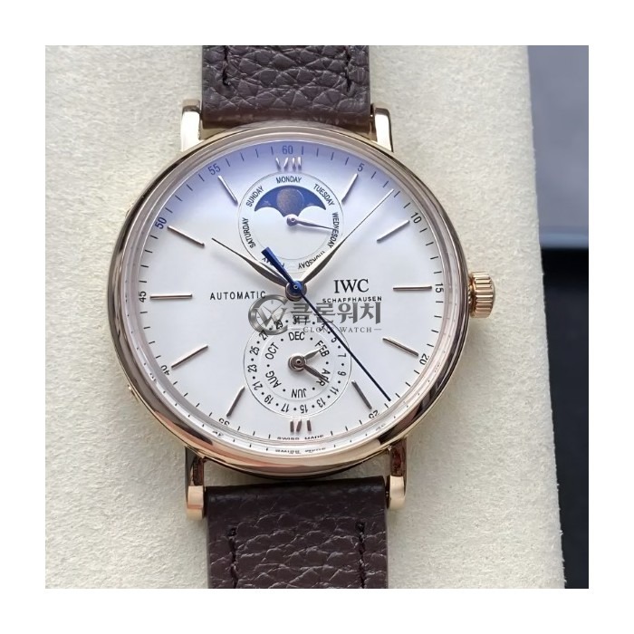Top-Quality Replica IWC Portofino Complete Calendar White Dial Rose Gold IW359001