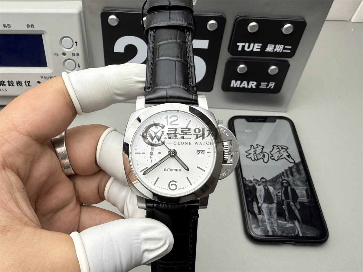 VSF 워치 파네라이 PAM1367 40mm 루미노르 비템포 GMT 슈퍼클론 P.900 무브먼트