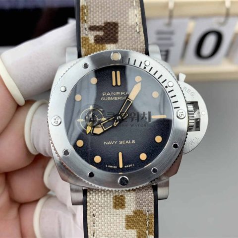 VS 공장 파네라이 PAM1518 44mm 네이비 씰 스타일 섭머저블 슈퍼클론 시계