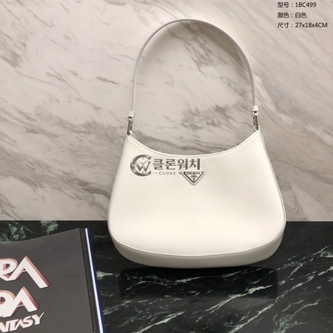 프라다 클레오 브러시드 레더 숄더백