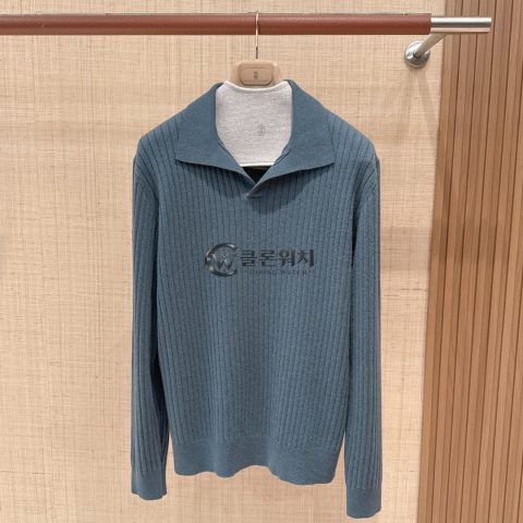 Loro Piana Lexington Baby Cashmere Polo Shirt in Blue