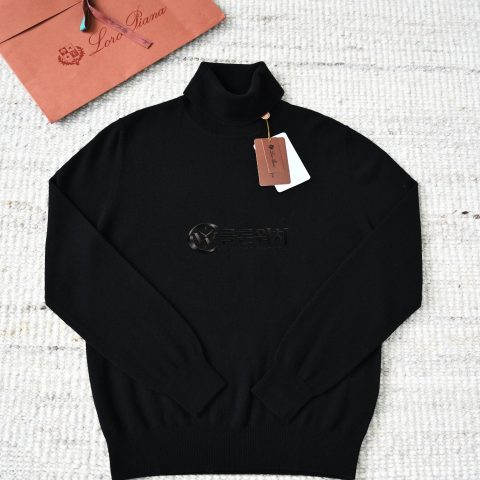 Loro Piana Classic Turtleneck Sweater - Black
