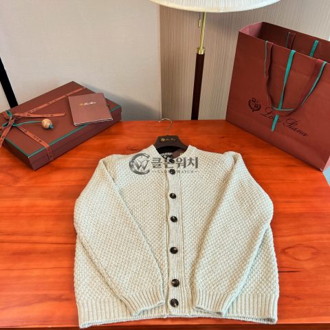 Loro Piana Textured-Knit Button Cardigan – Cream
