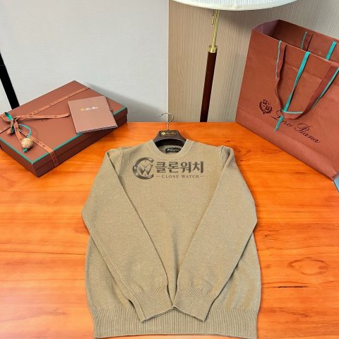 로로피아나 로로 피아나 베이지 크루넥 스웨터