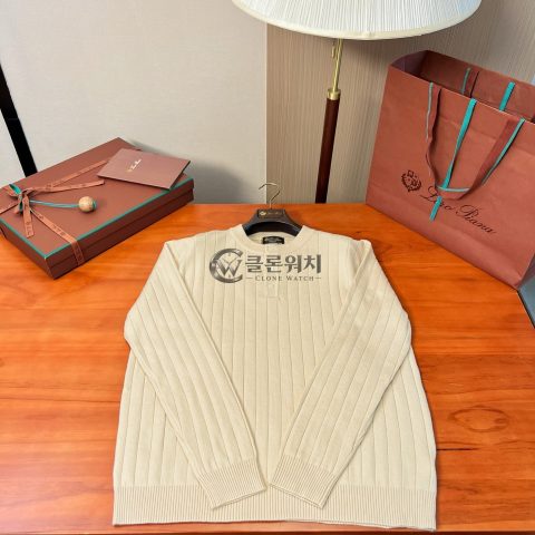 로로피아나 골지 헨리 스웨터 - 크림