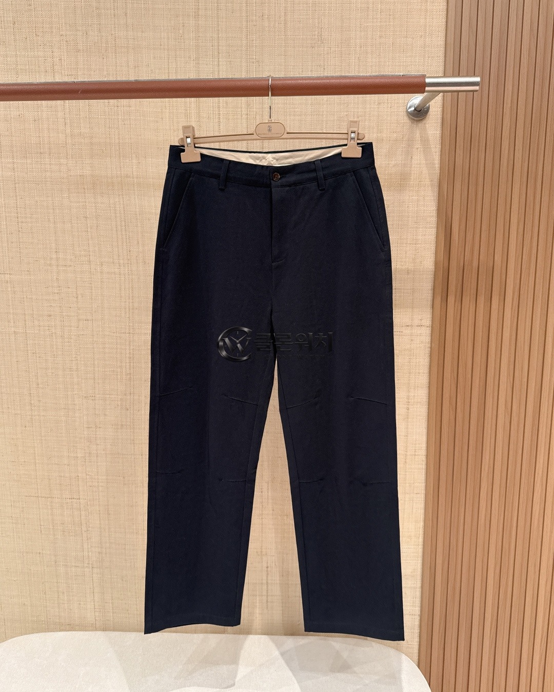 Loro Piana Navy Straight-Leg Trousers