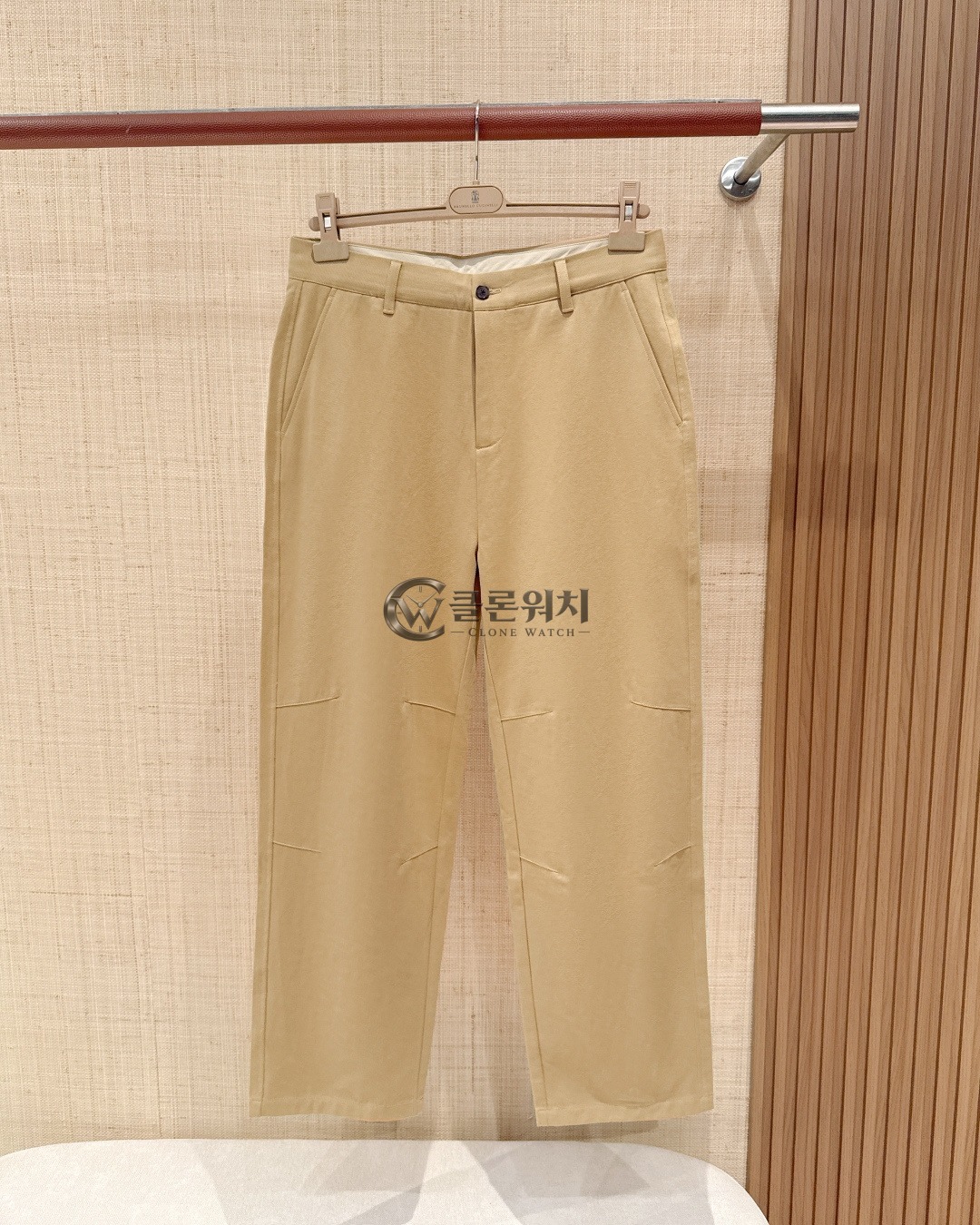 Loro Piana Beige Straight-Leg Trousers