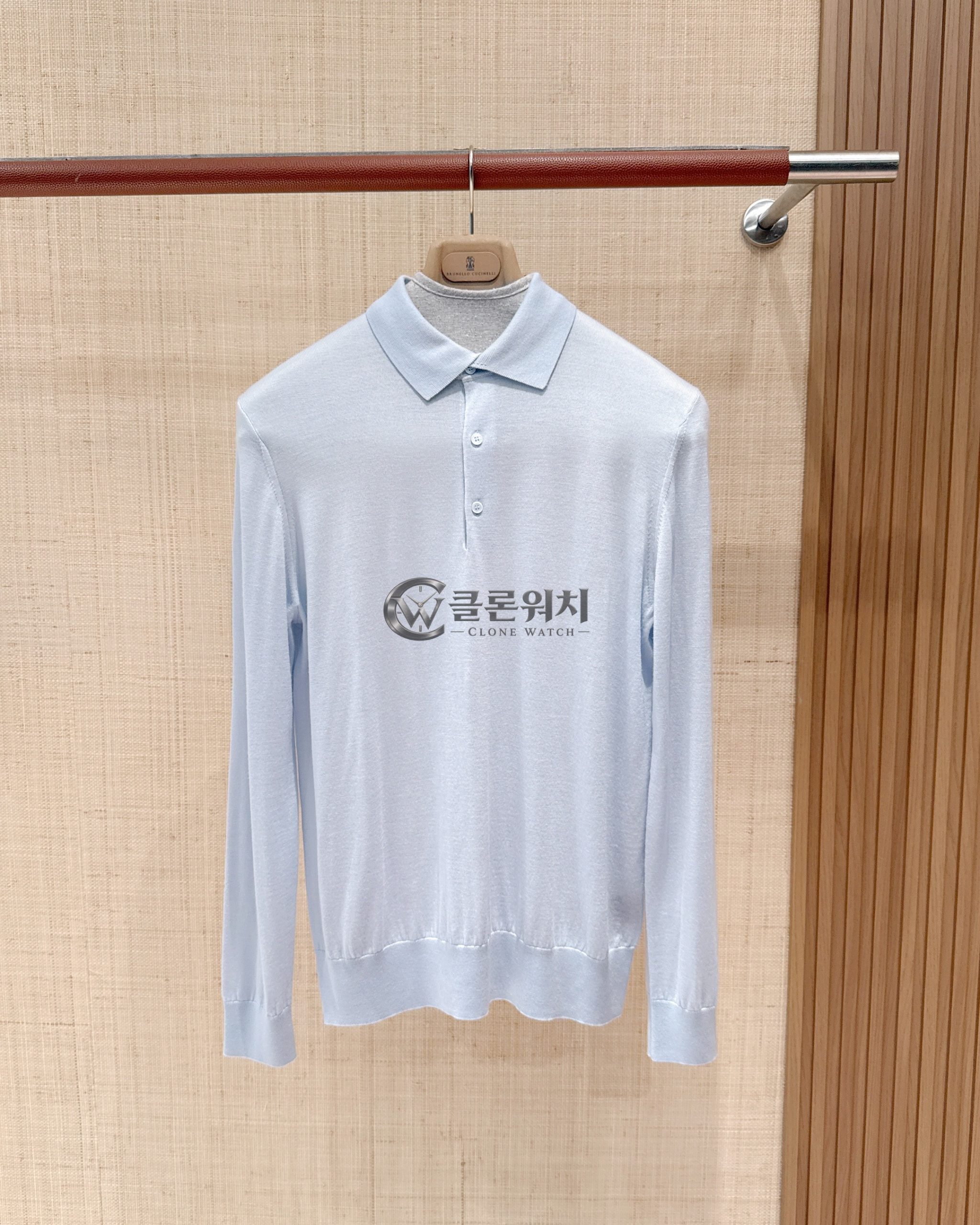 로로피아나 더 기프트 오브 킹스 폴로 셔츠 라이트 블루