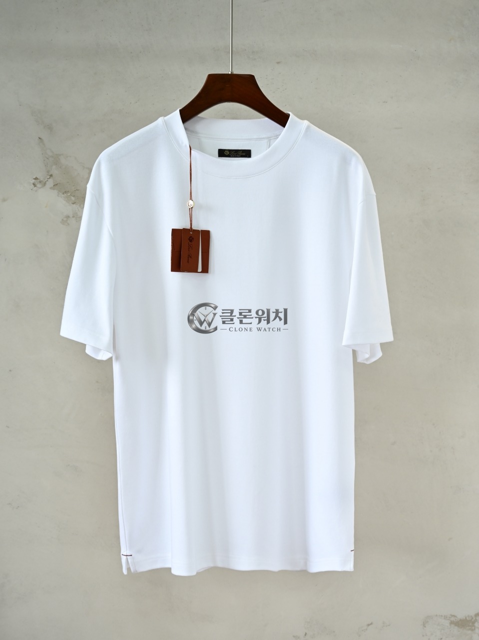 Loro Piana White Crewneck Cotton T-Shirt