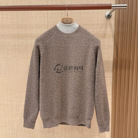 Brunello Cucinelli Wool Mélange Crewneck Sweater – Taupe