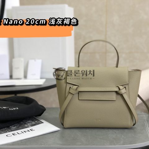 셀린느 CELINE Nano Belt Bag in Light Taupe